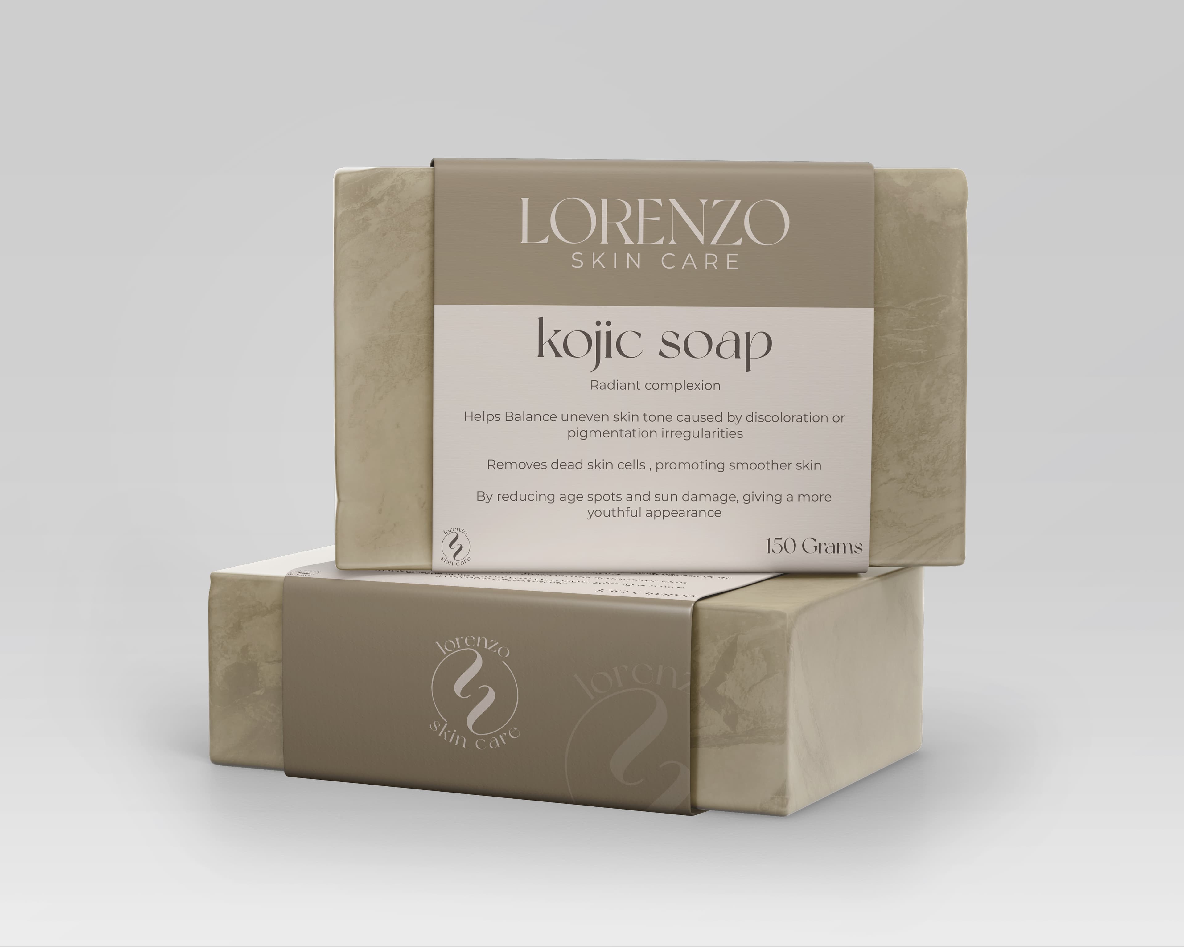 Lorenzo kojic soap bar with wrap